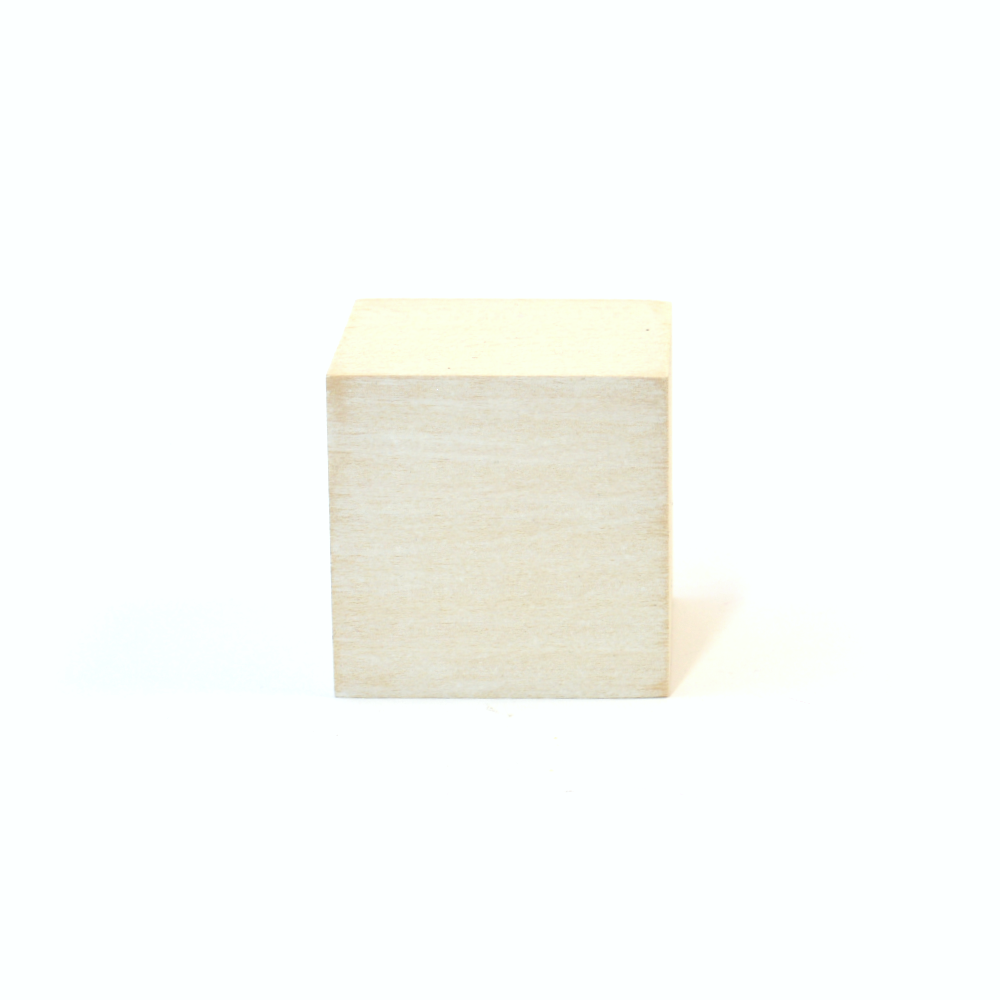 wooden cube for decoration