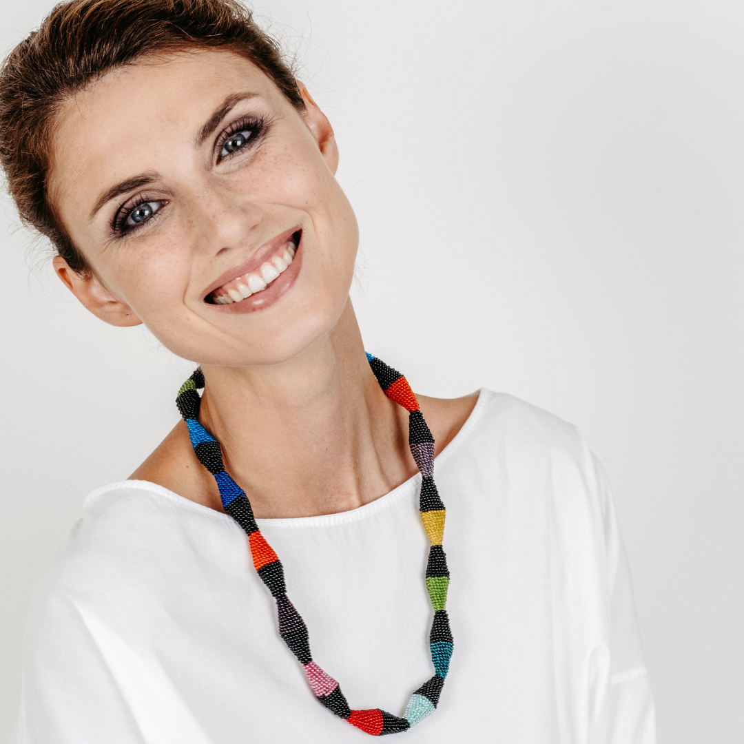lange Kette "Trinity Zick-Zack"
