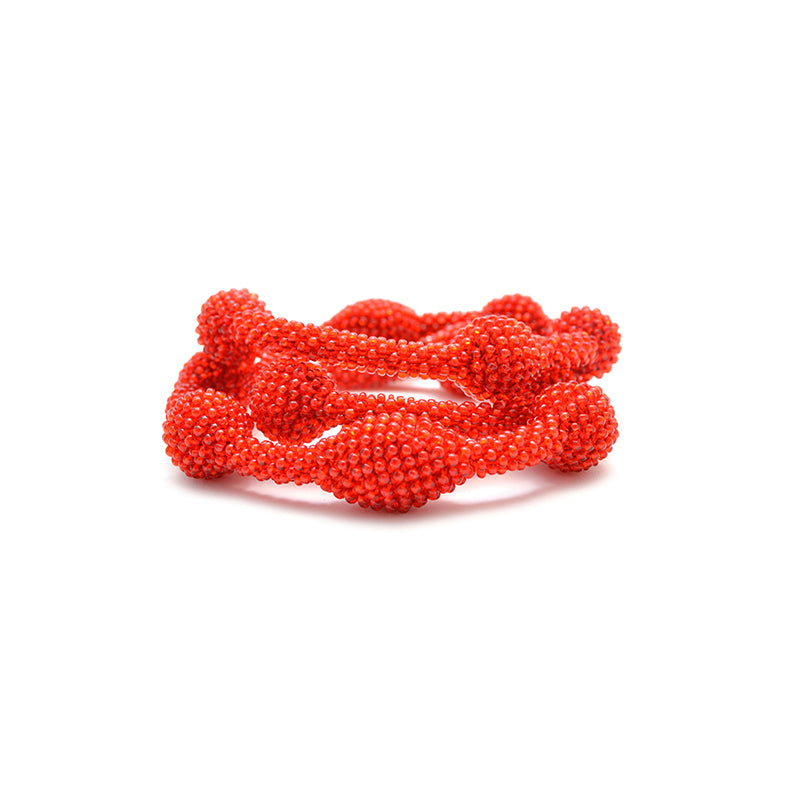 lange Kette/Dreifacharmband "Morse Liebe"