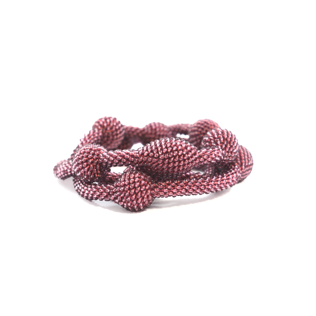 lange Kette/Dreifacharmband "Morse Liebe"