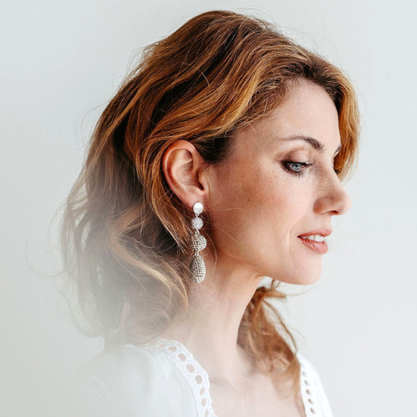 statement earrings "Bibi" small - "Journey into the Light"