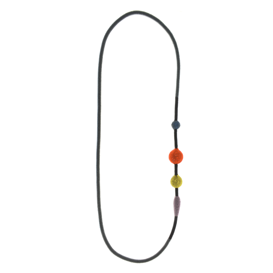 long necklace "Selina" - "Smokey"