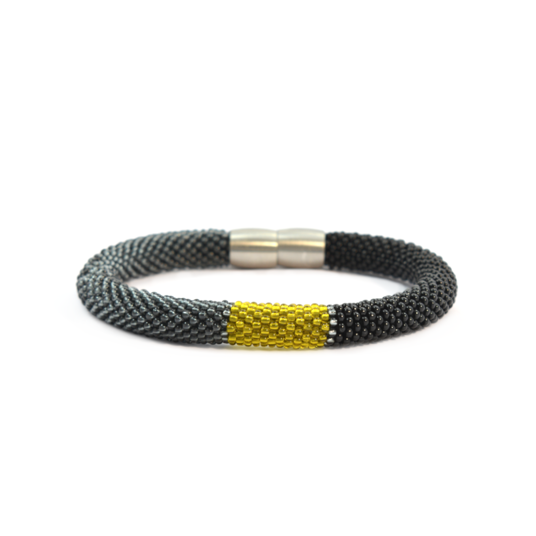 Armband "Trinity Tricolore" - "Smokey"