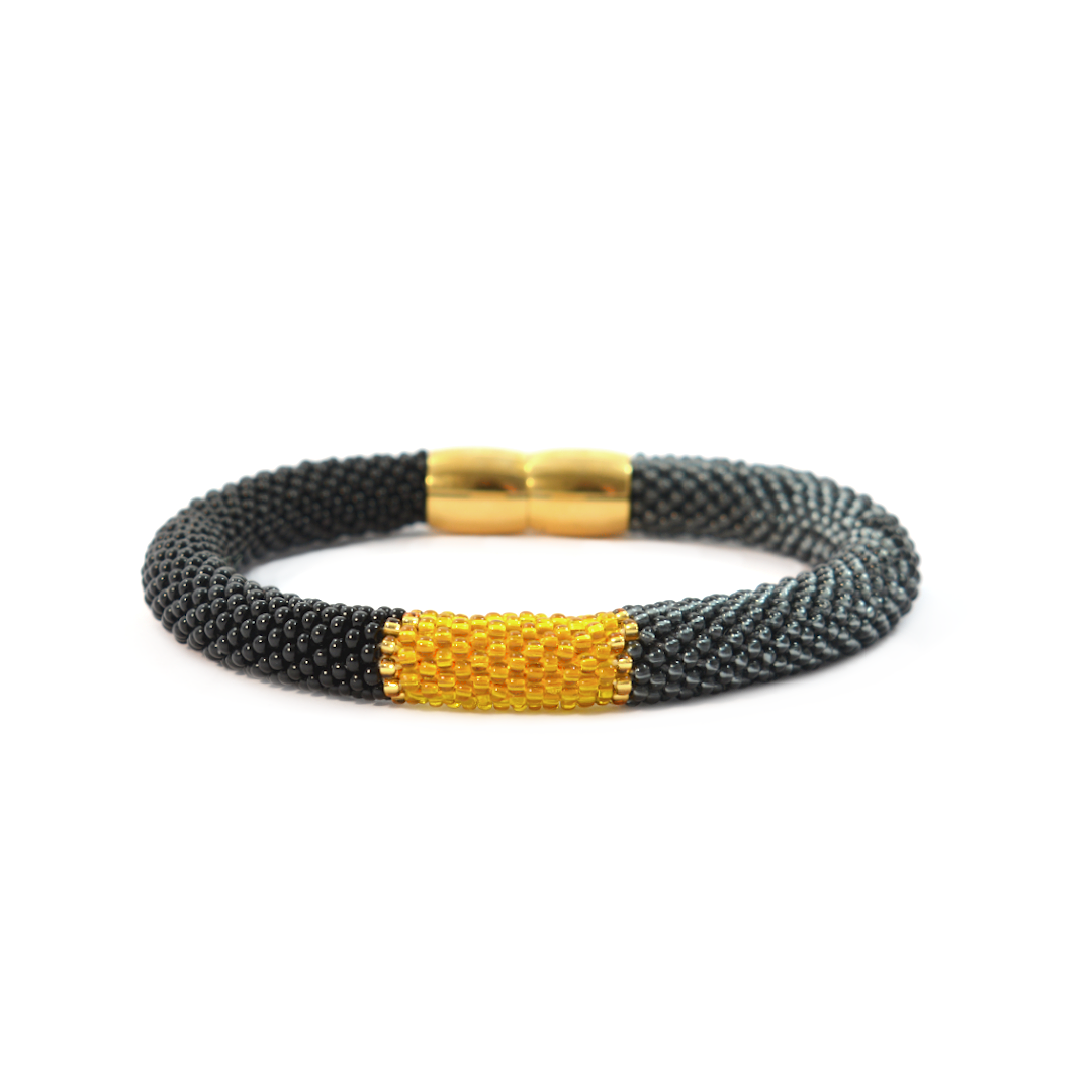 Armband "Trinity Tricolore" - "Smokey"