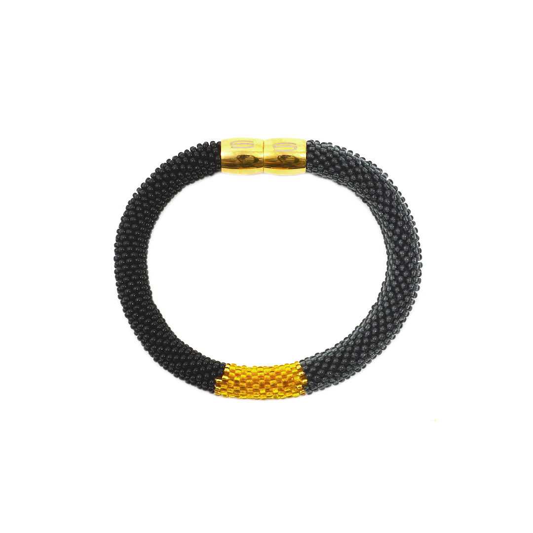 Armband "Trinity Tricolore" - "Smokey"