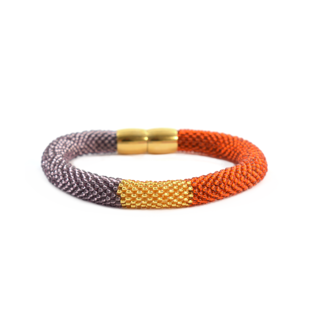 Armband "Trinity Tricolore" - "Smokey"