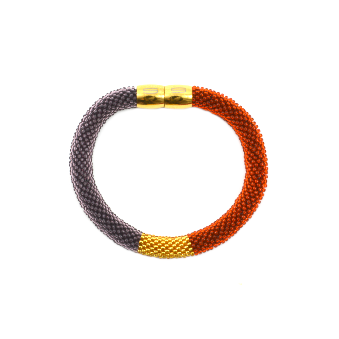 Armband "Trinity Tricolore" - "Smokey"