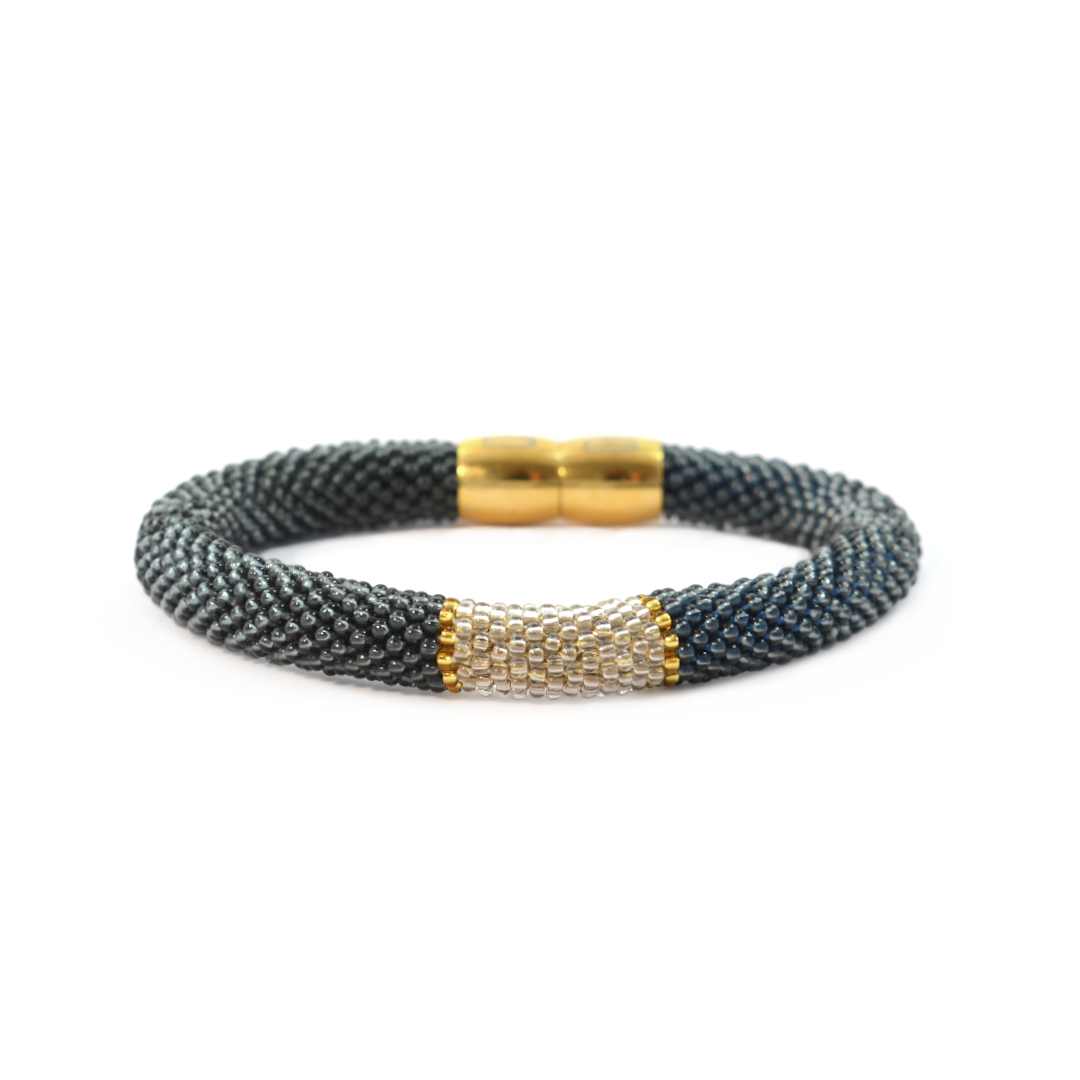 Armband "Trinity Tricolore" - "Smokey"