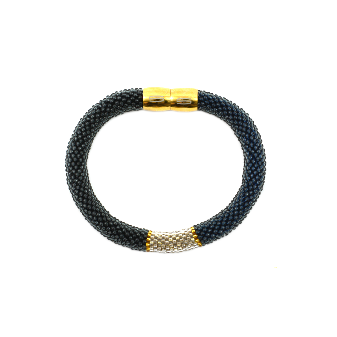 Armband "Trinity Tricolore" - "Smokey"