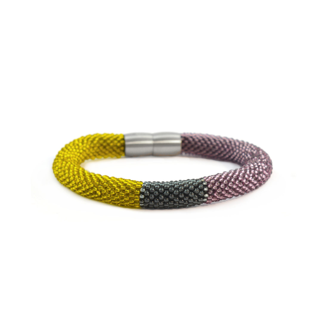 Armband "Trinity Tricolore" - "Smokey"