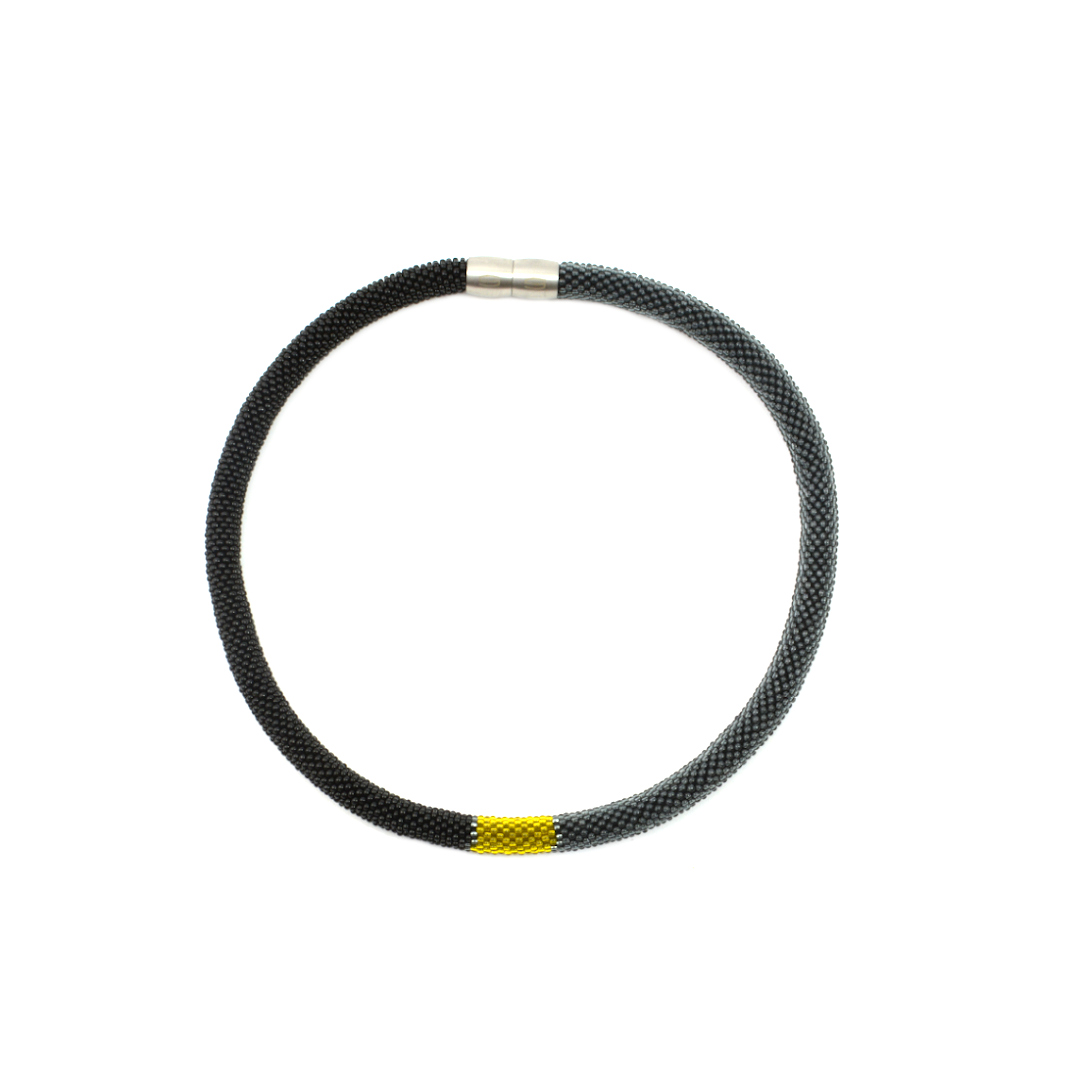 Collier "Trinity Tricolore" - "Smokey"