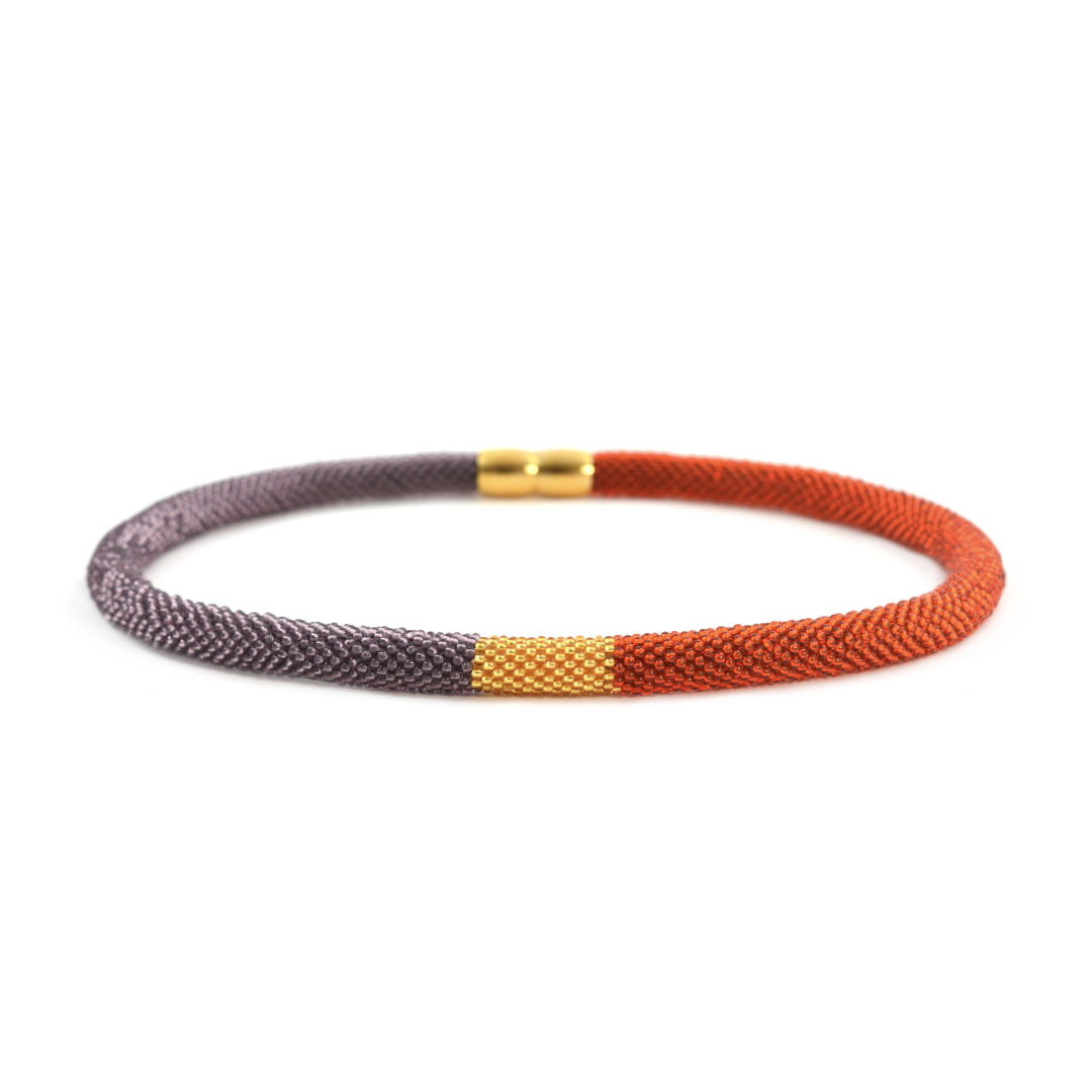 Collier "Trinity Tricolore" - "Smokey"