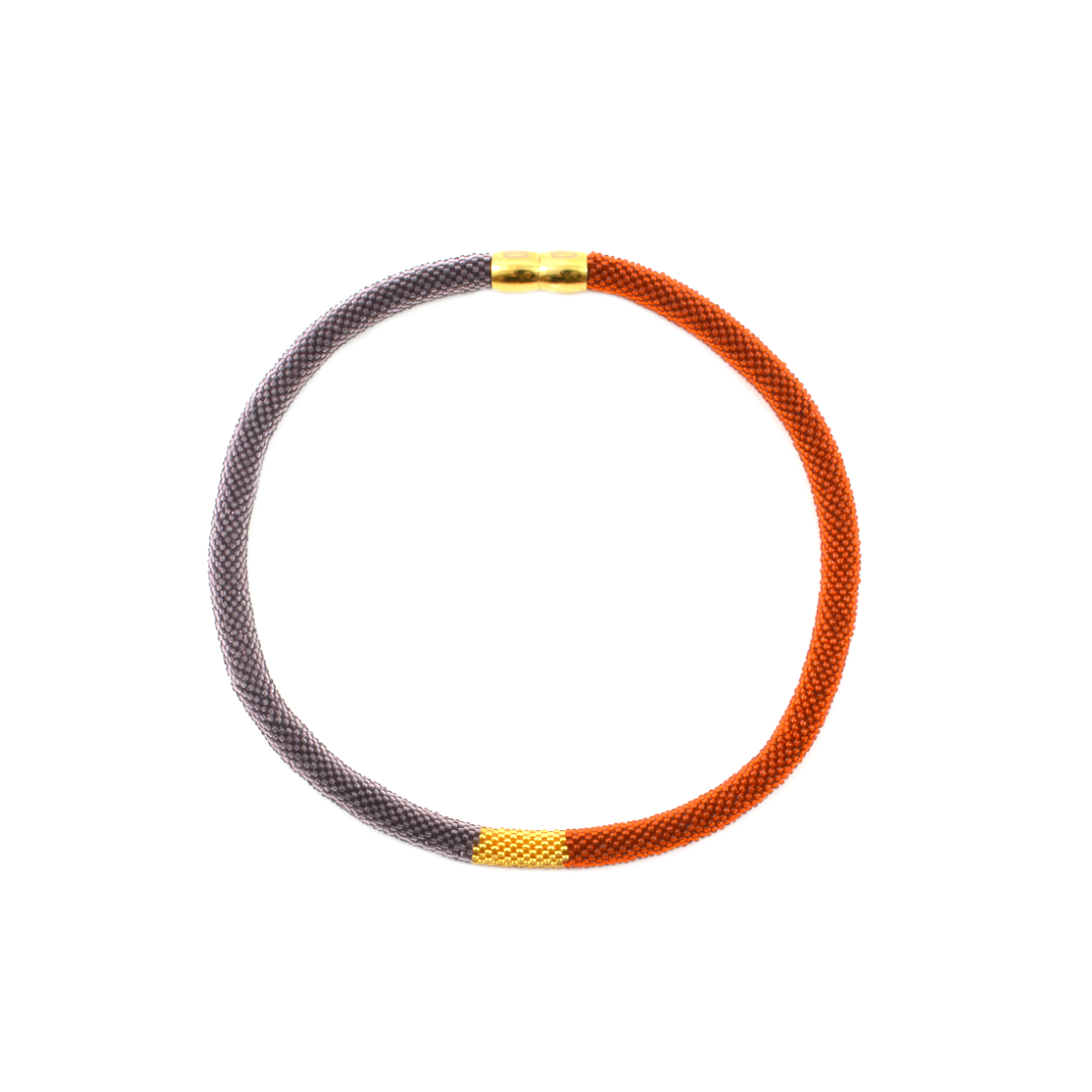 Collier "Trinity Tricolore" - "Smokey"