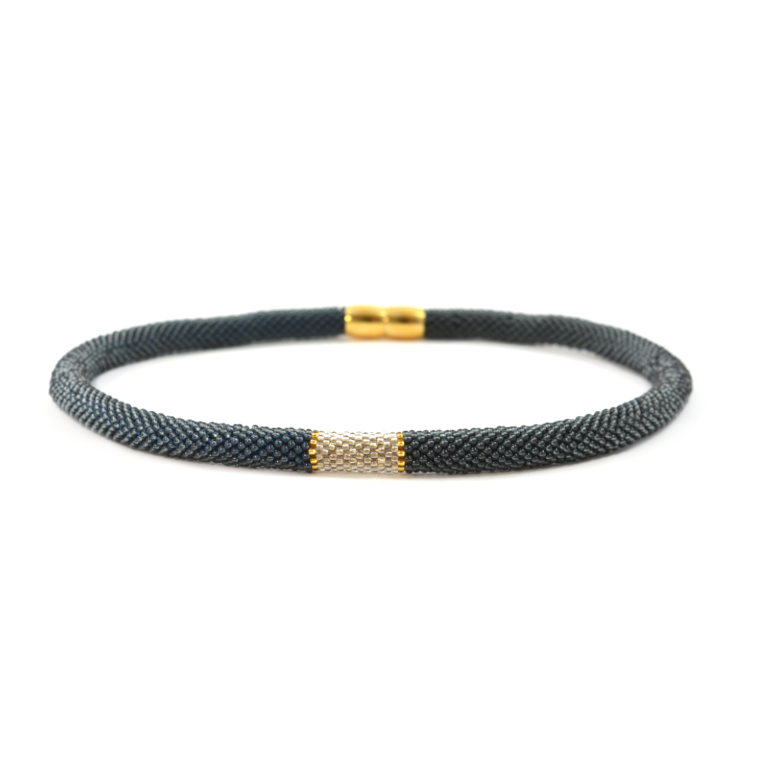 Collier "Trinity Tricolore" - "Smokey"