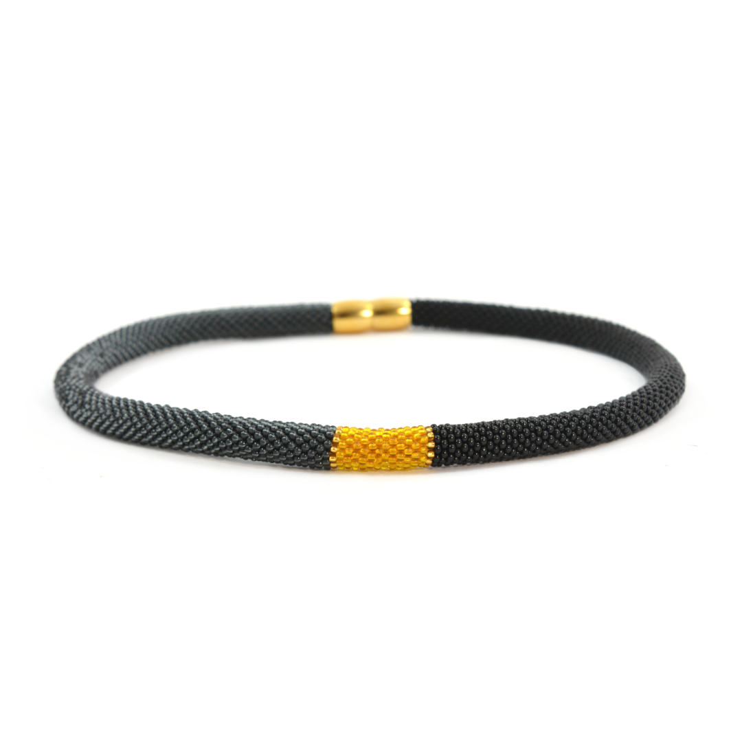 Collier "Trinity Tricolore" - "Smokey"