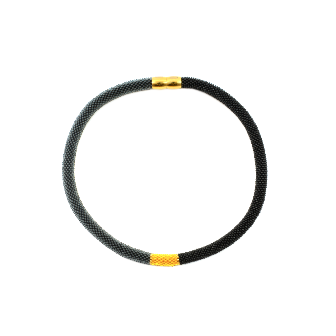 Collier "Trinity Tricolore" - "Smokey"