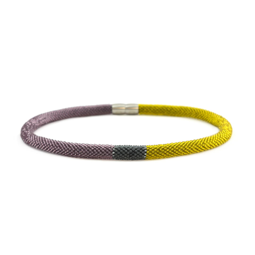 Collier "Trinity Tricolore" - "Smokey"