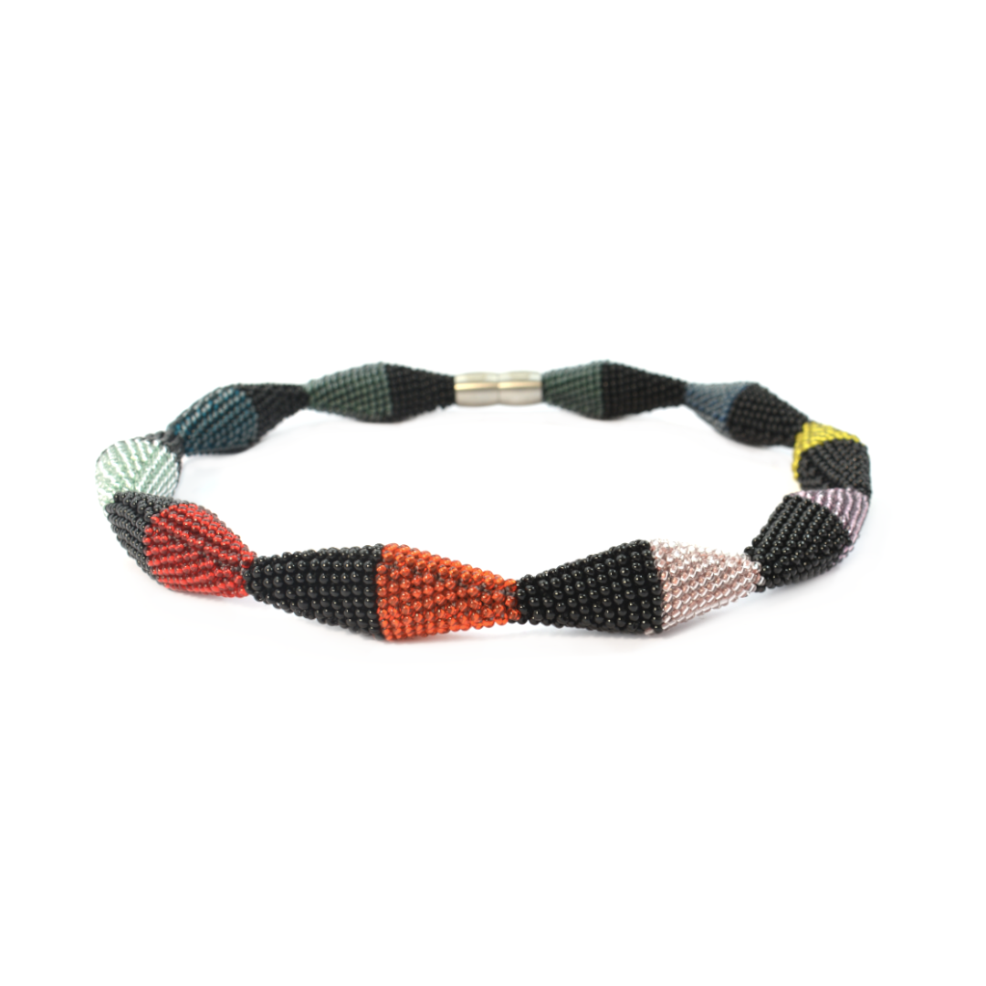 Collier "Trinity Zick-Zack" - "Smokey"