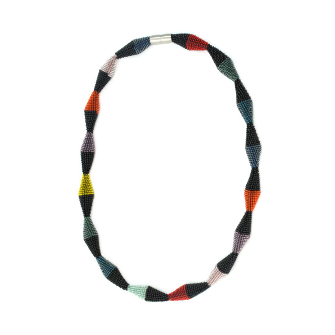 lange Kette "Trinity Zick-Zack" - "Smokey"