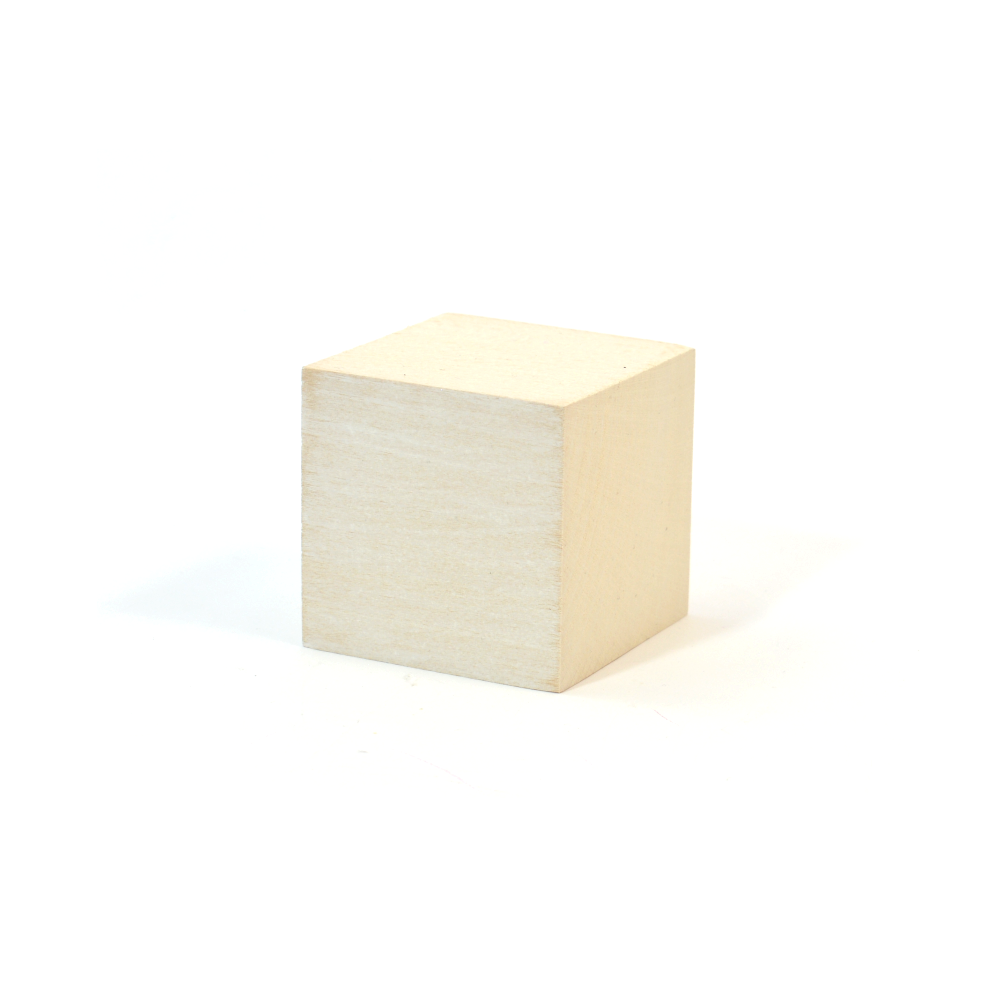 wooden cube for decoration