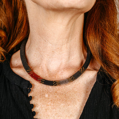 necklace "Trinity - Winter Zones"