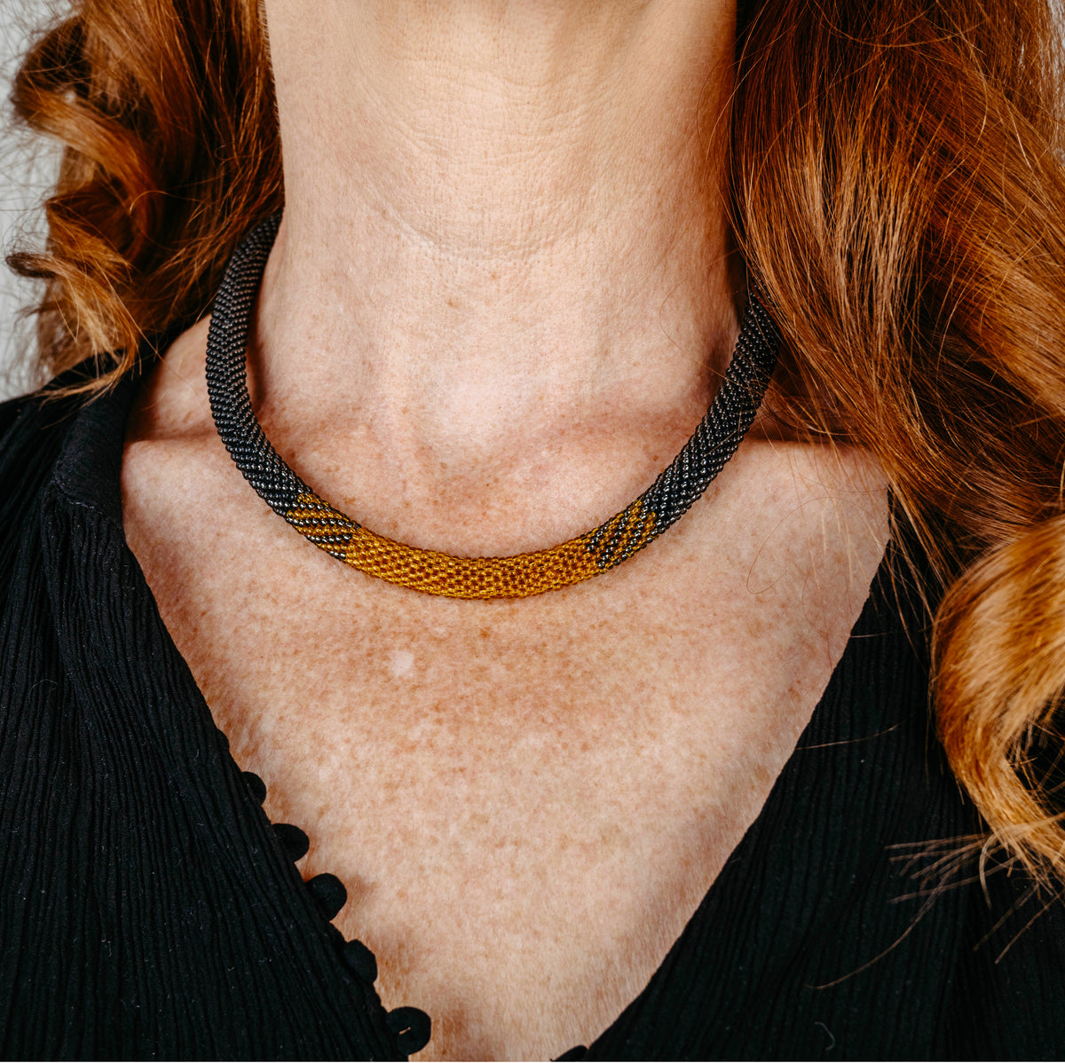 necklace "Trinity - Urban Ochre"