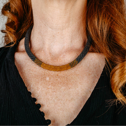 necklace "Trinity - Urban Ochre"