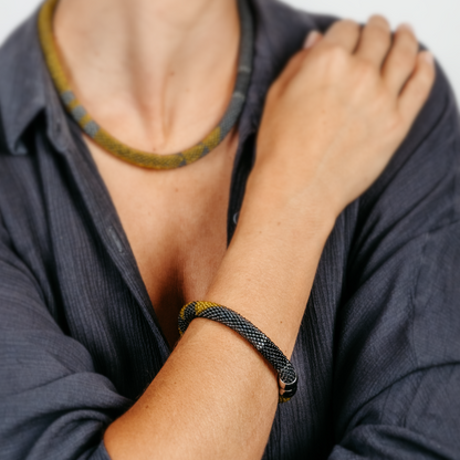 Armband "Trinity - Dark Geometry"