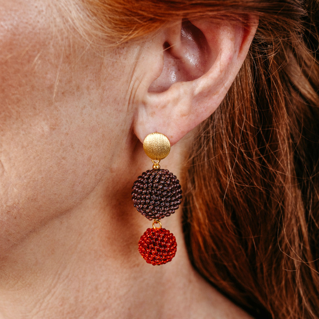 earrings "Shadi 2.0" - "Earth Echoes"