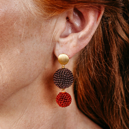 earrings "Shadi 2.0" - "Earth Echoes"