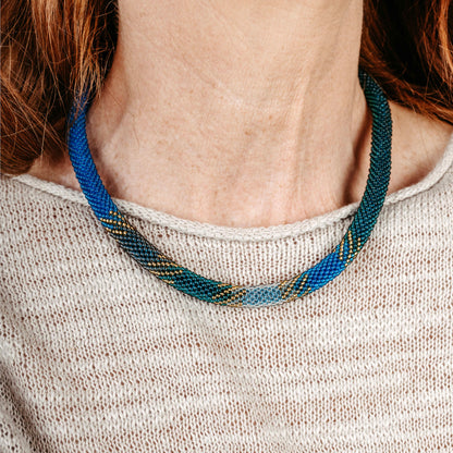 necklace "Trinity - Winter Zones"