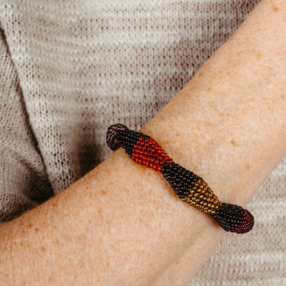 bracelet "Trinity Zig-Zag - Living Earth"