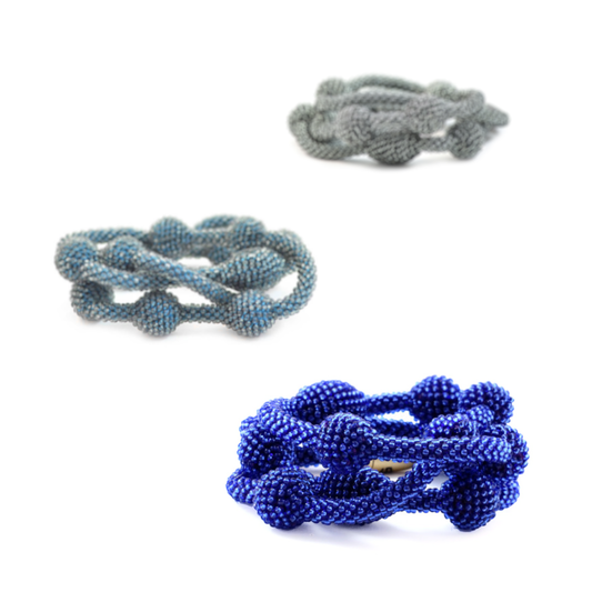 lange Kette/Dreifacharmband "Morse Liebe"