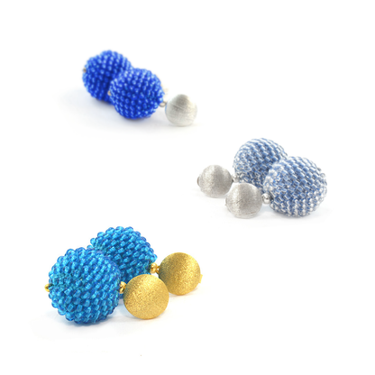 stud earrings "Trinity Ball"