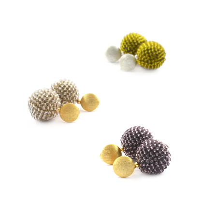 stud earrings "Trinity Ball"