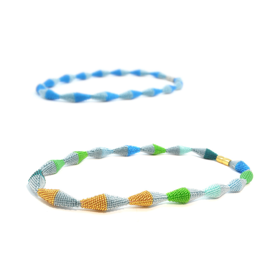 long necklace "Trinity Zig-Zag"