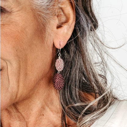 Ohrhänger "Trinity Oliven" - "Flowers"