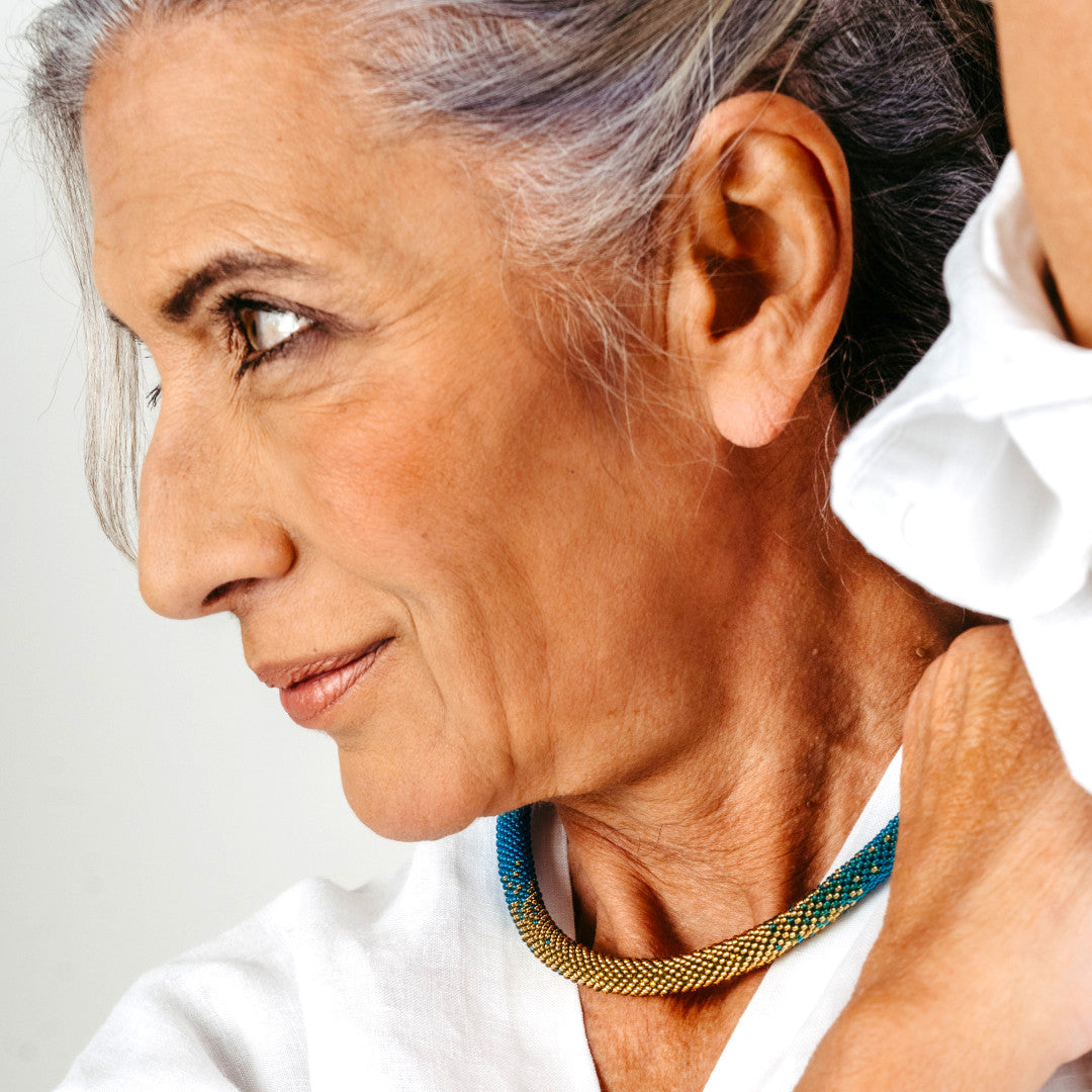 Collier "Trinity Sunset" - "Flowers"