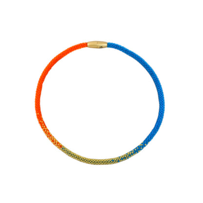 short necklace "Svelte Sunset"