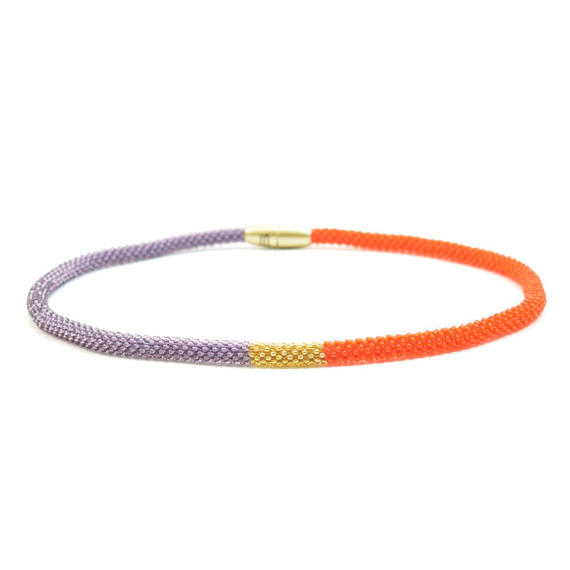 short necklace "Svelte Tricolore"