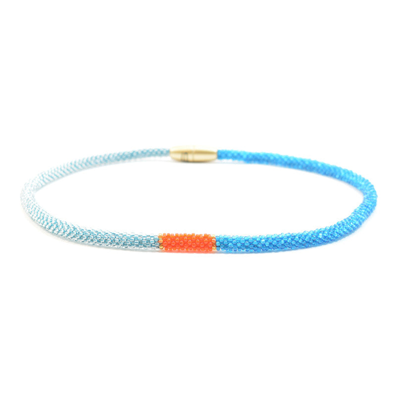 short necklace "Svelte Tricolore"