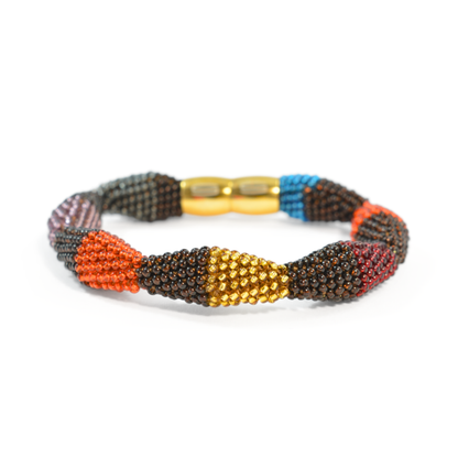 bracelet "Trinity Zig-Zag - Living Earth"