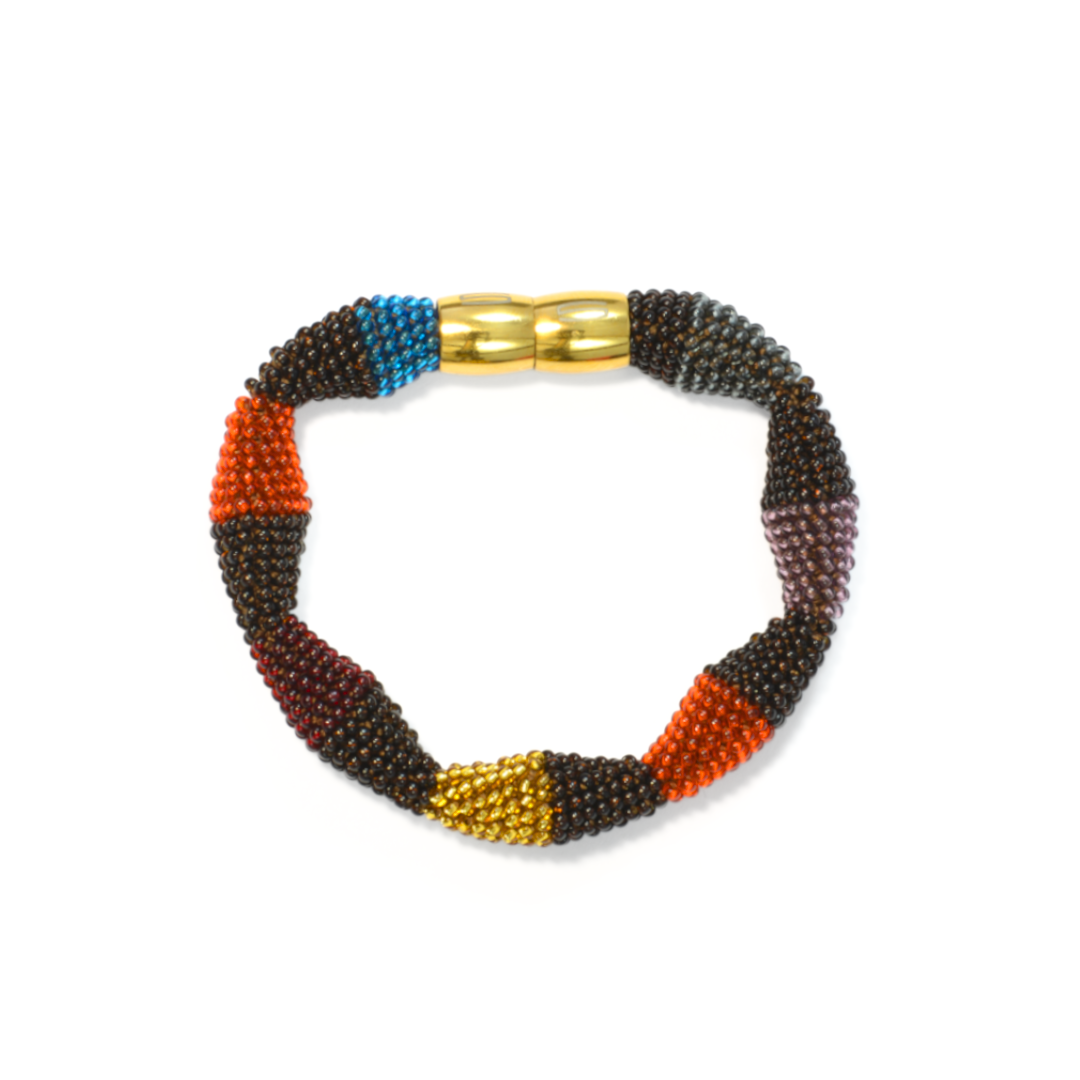 bracelet "Trinity Zig-Zag - Living Earth"