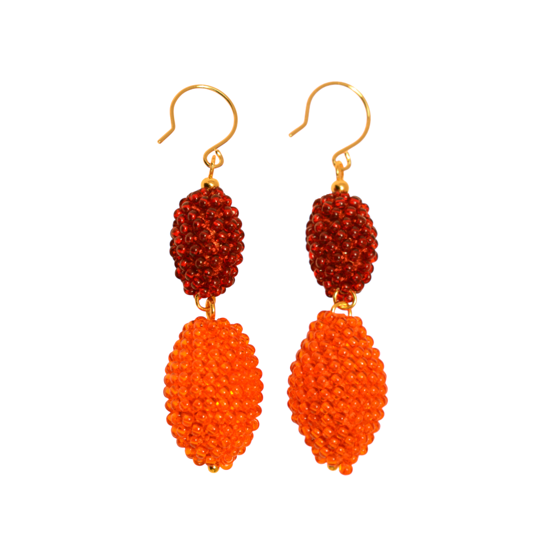 Ohrhänger "Trinity Oliven" - "Flowers"