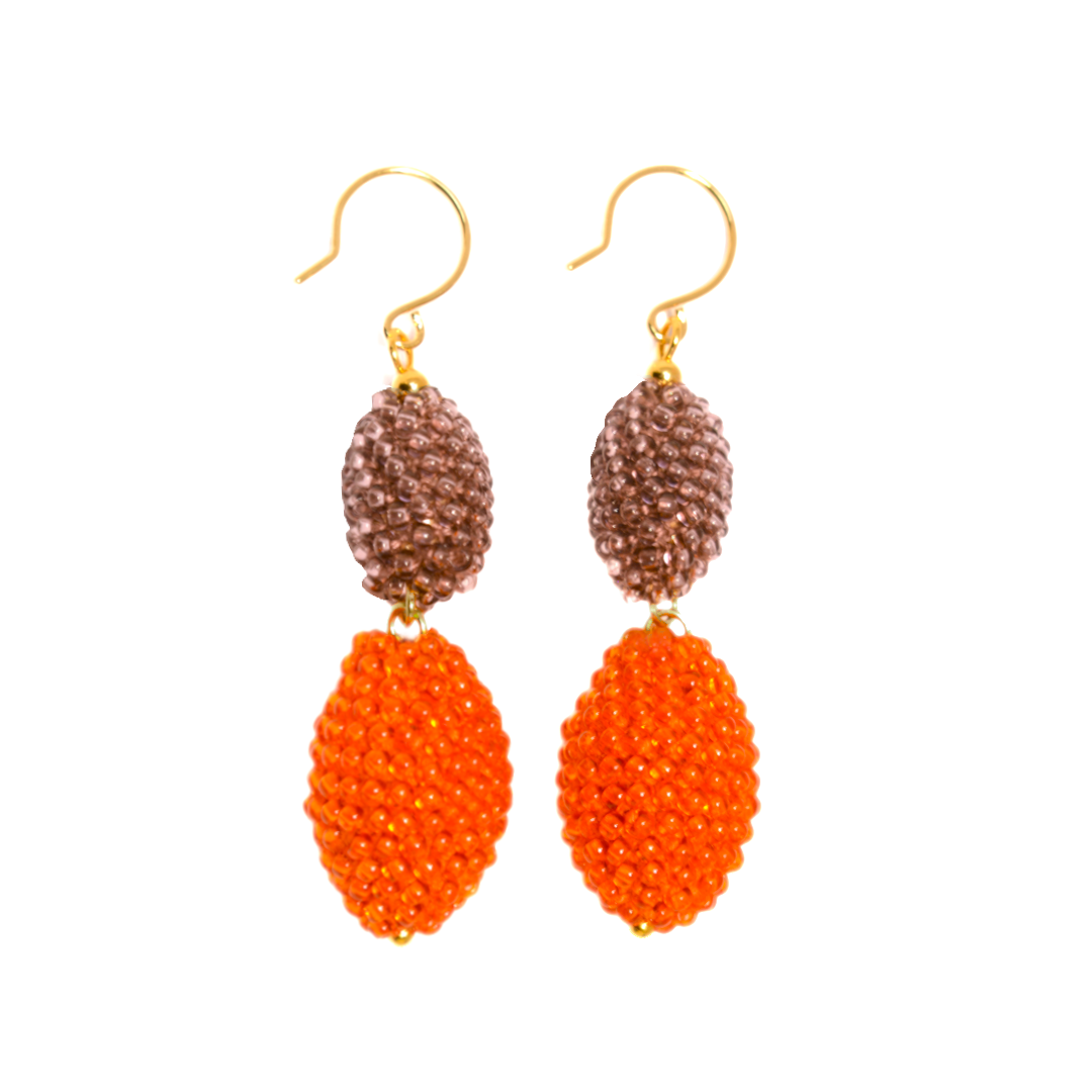 Ohrhänger "Trinity Oliven" - "Flowers"