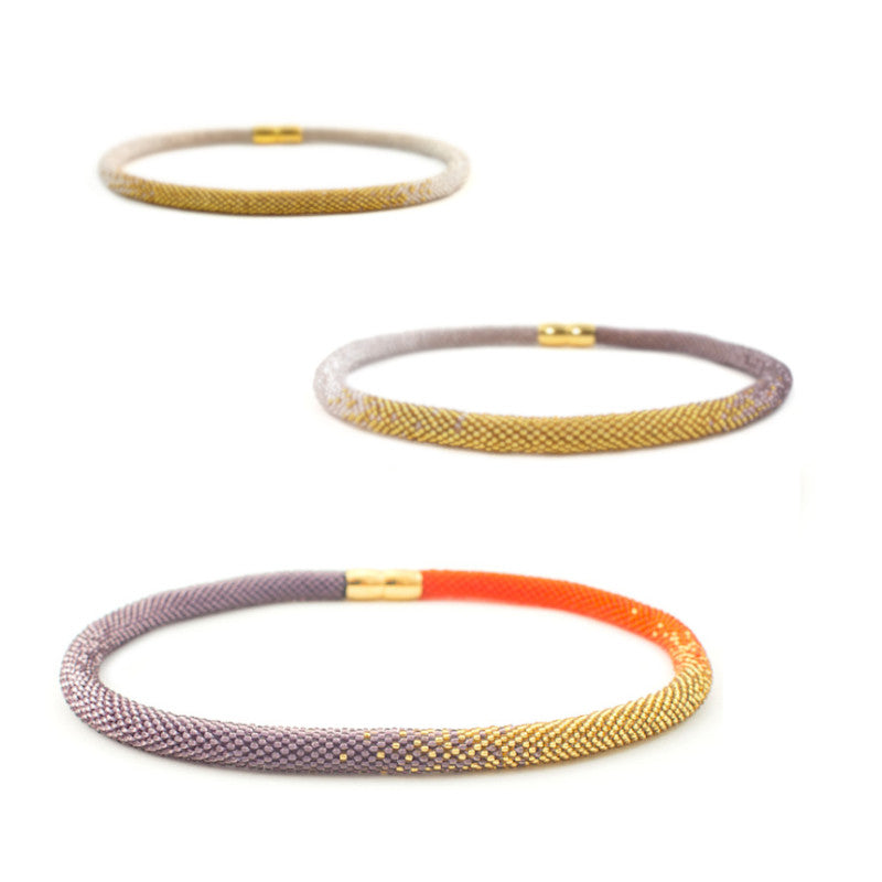 necklace "Trinity Sunset"