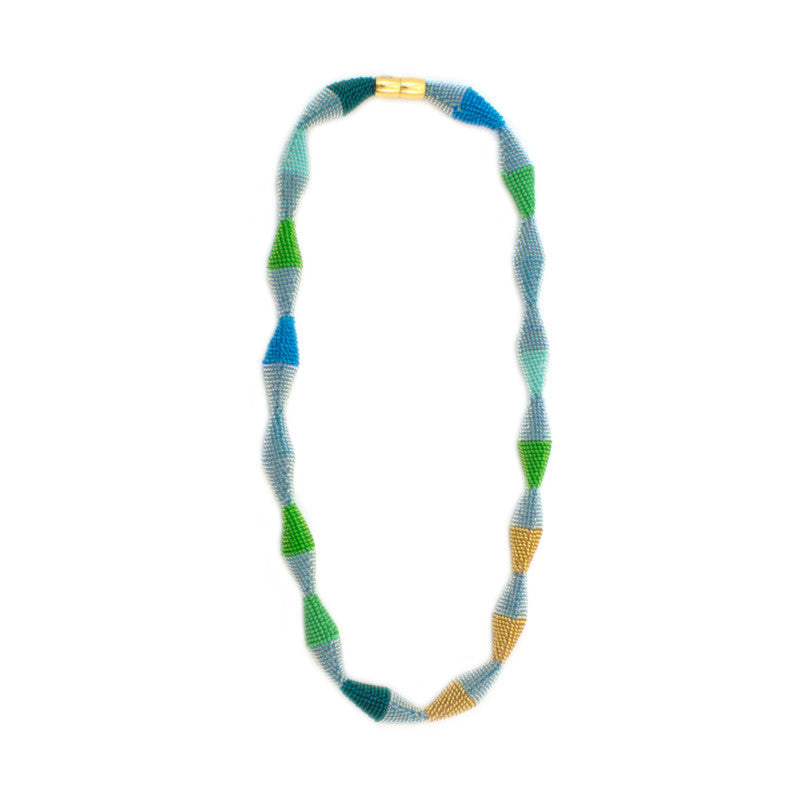 long necklace "Trinity Zig-Zag"