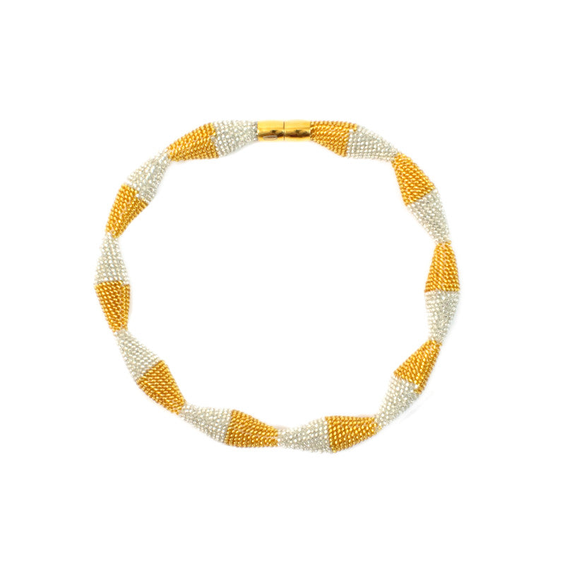 short necklace "Trinity Zig-Zag"