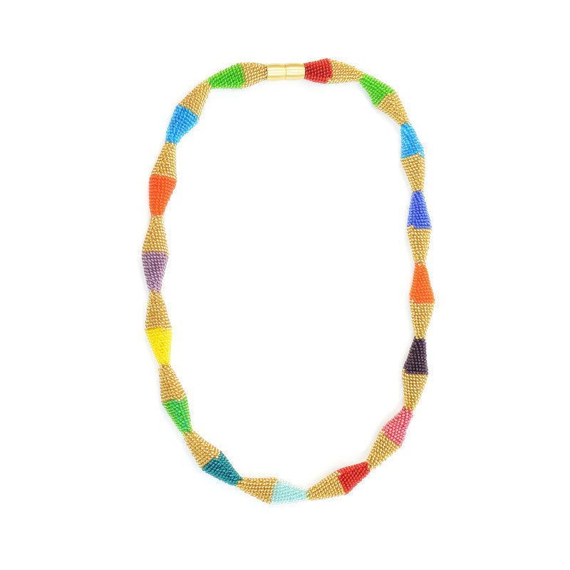 lange Kette "Trinity Zick-Zack"