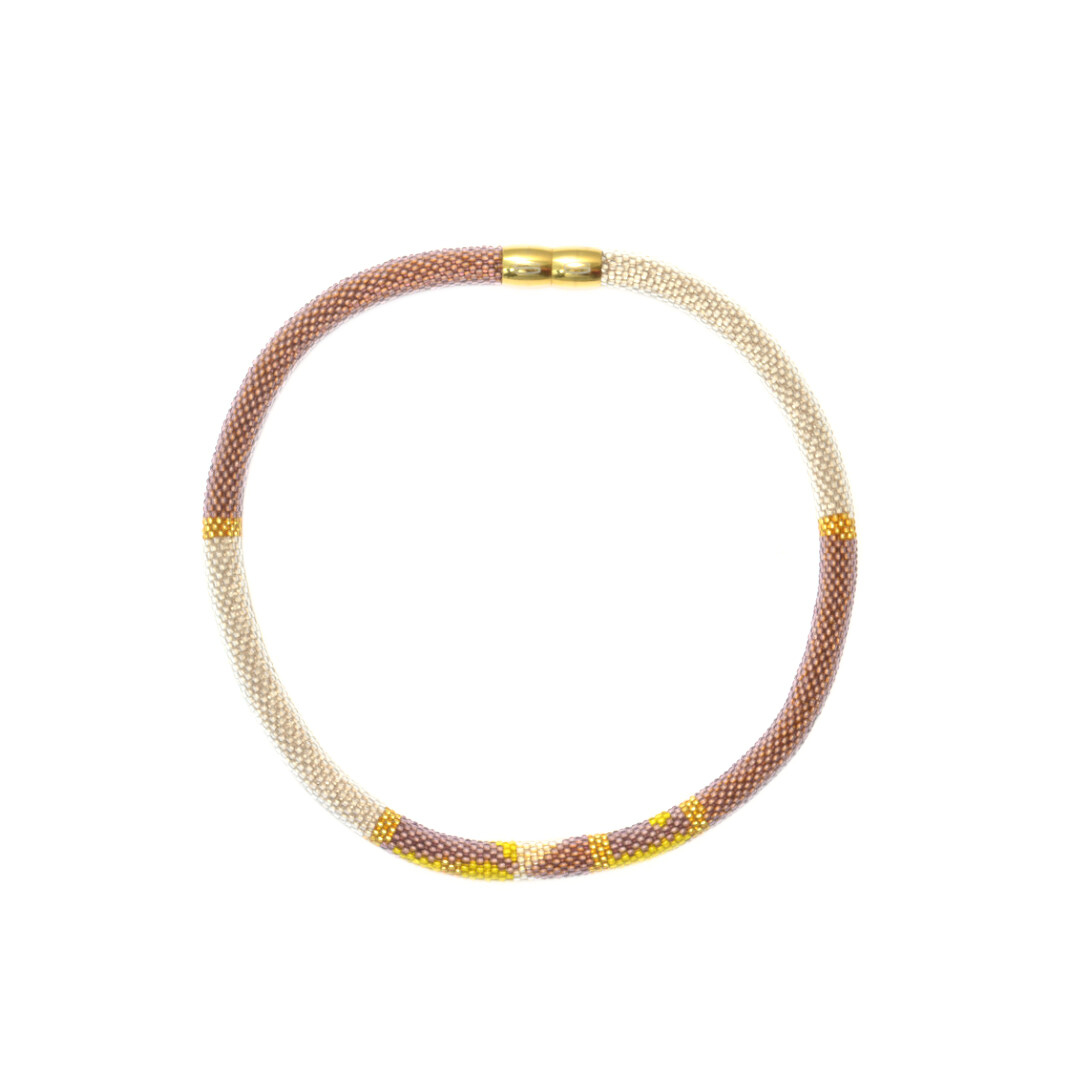 short necklace "Trinity - Desert Glow"